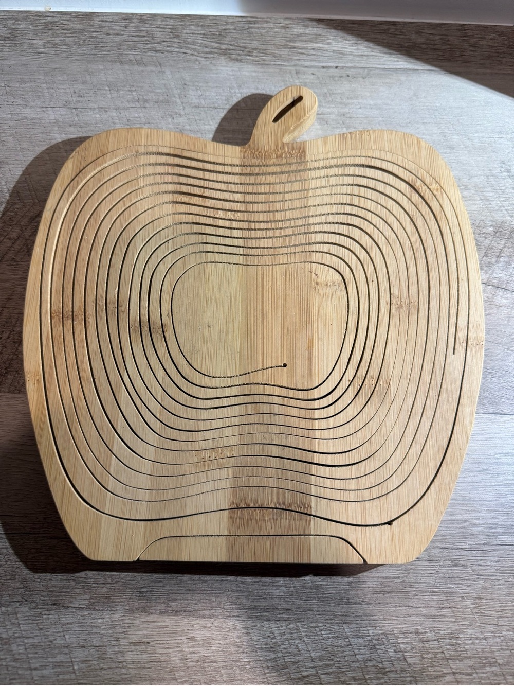 Bamboo Folding Apple Fruit Basket